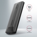 Axagon EEM2-GTS2 External USB-C 10Gbps metal box for M.2 NVMe & SATA SSD disks. Screwless