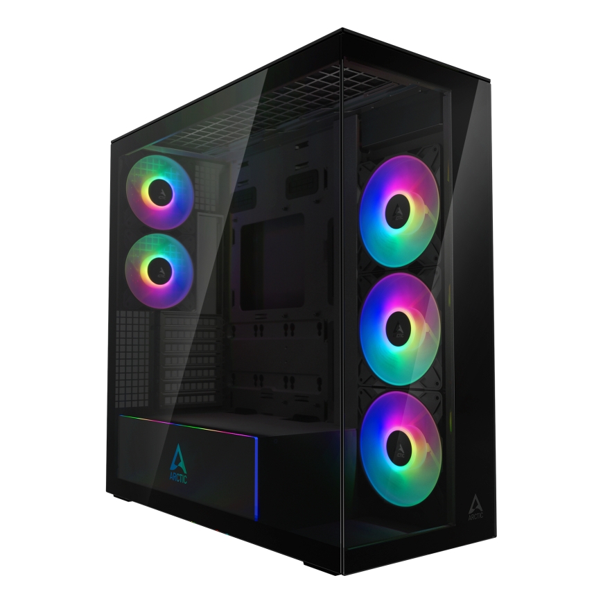 ARCTIC Xtender Black (Mirror Glass) Midi Tower Melns