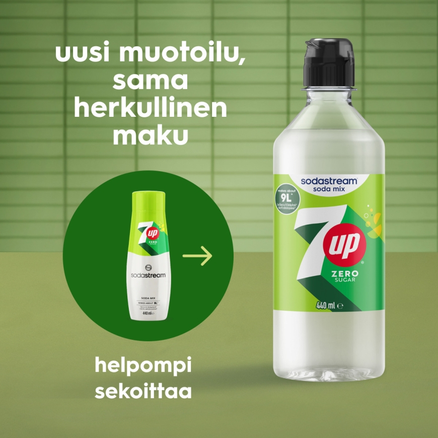 SodaStream 7UP Zero 440 ml -concentrate for sparkling drinks – 2