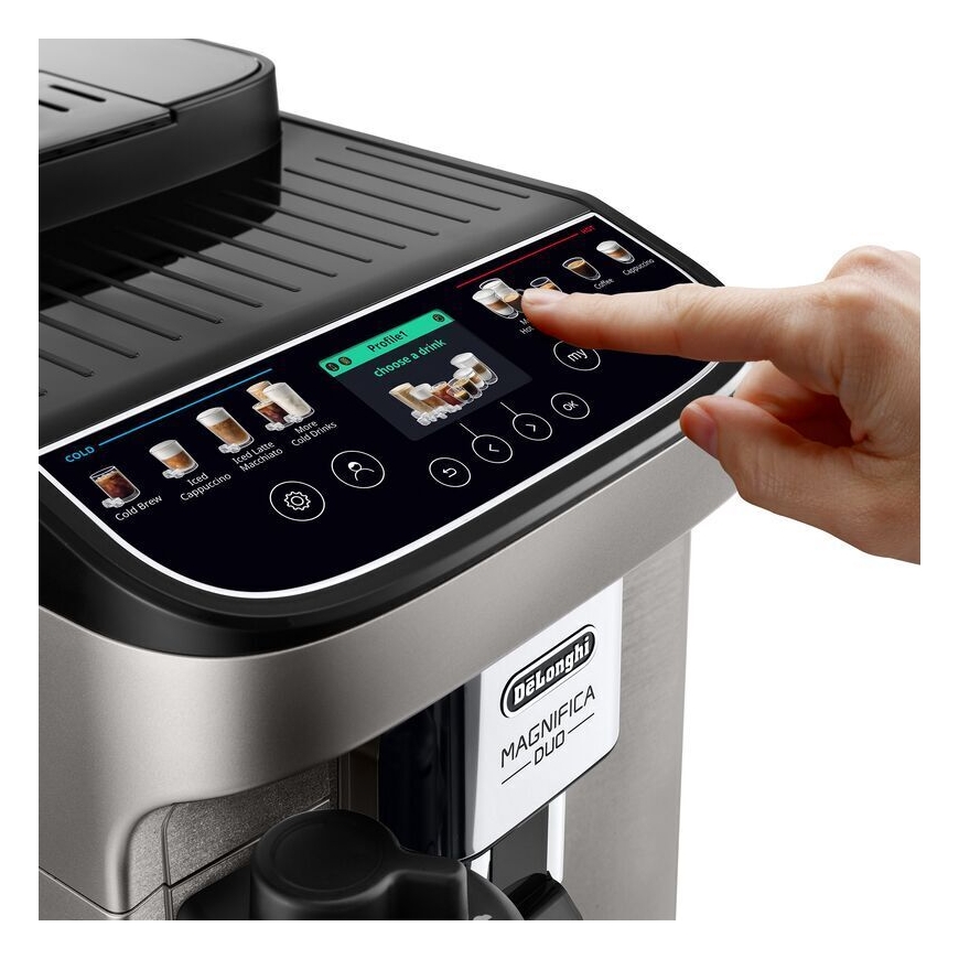 DeLonghi ECAM330.80.TXB Magnifica Duo кофемашина, титановый/черный – 5