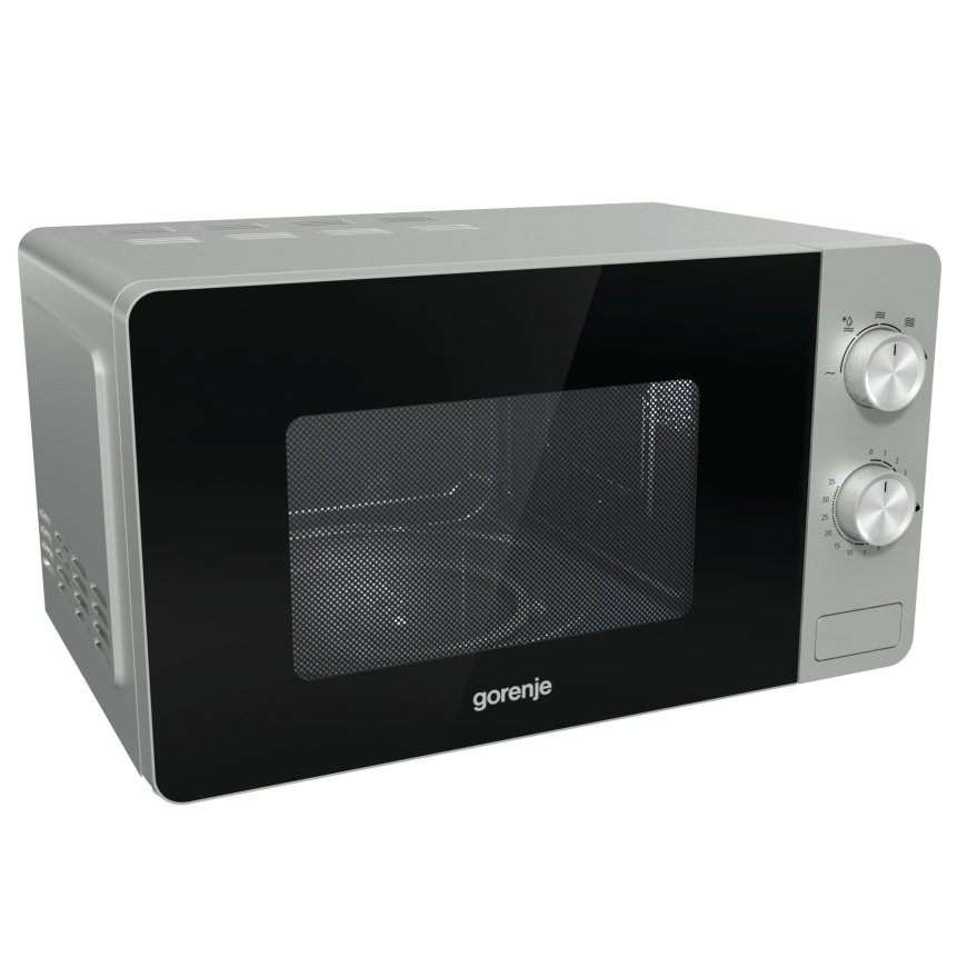Gorenje MO20E1S Melns, Nerūsējošs tērauds Solo