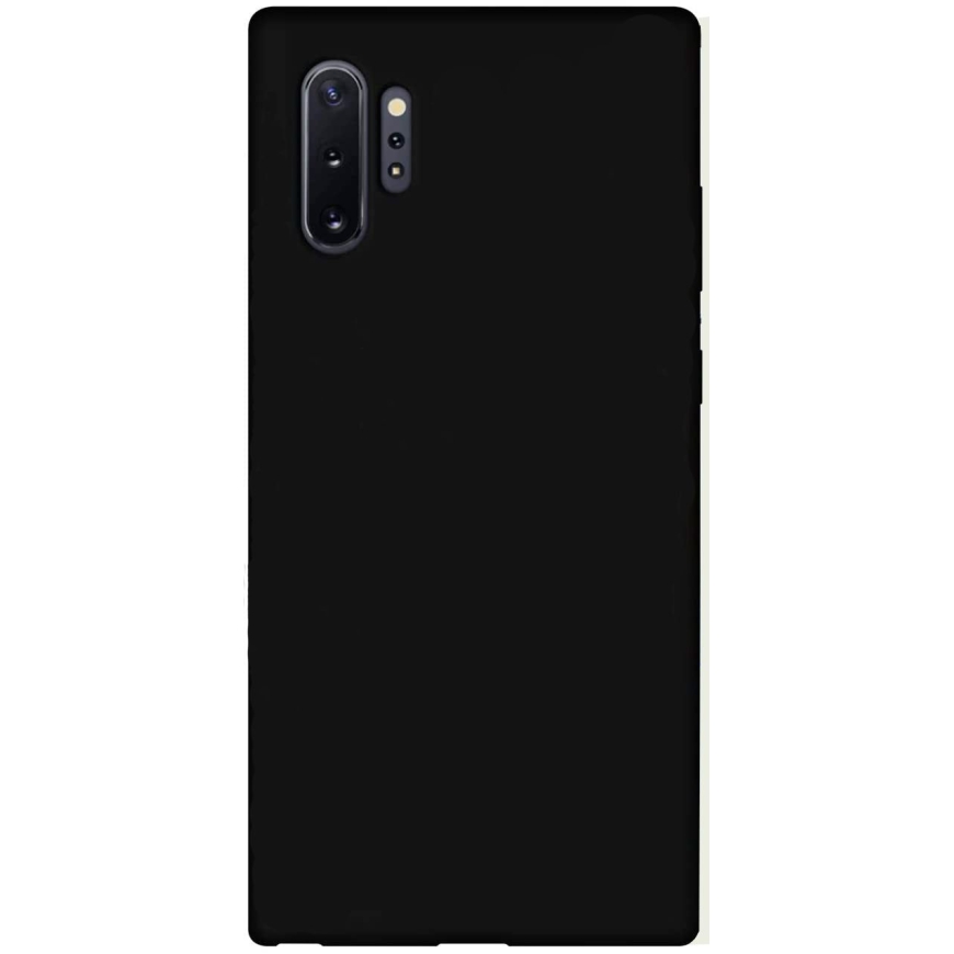 Samsung Galaxy Note 10 Plus Premium Soft Touch Silikoni Kuori Musta
