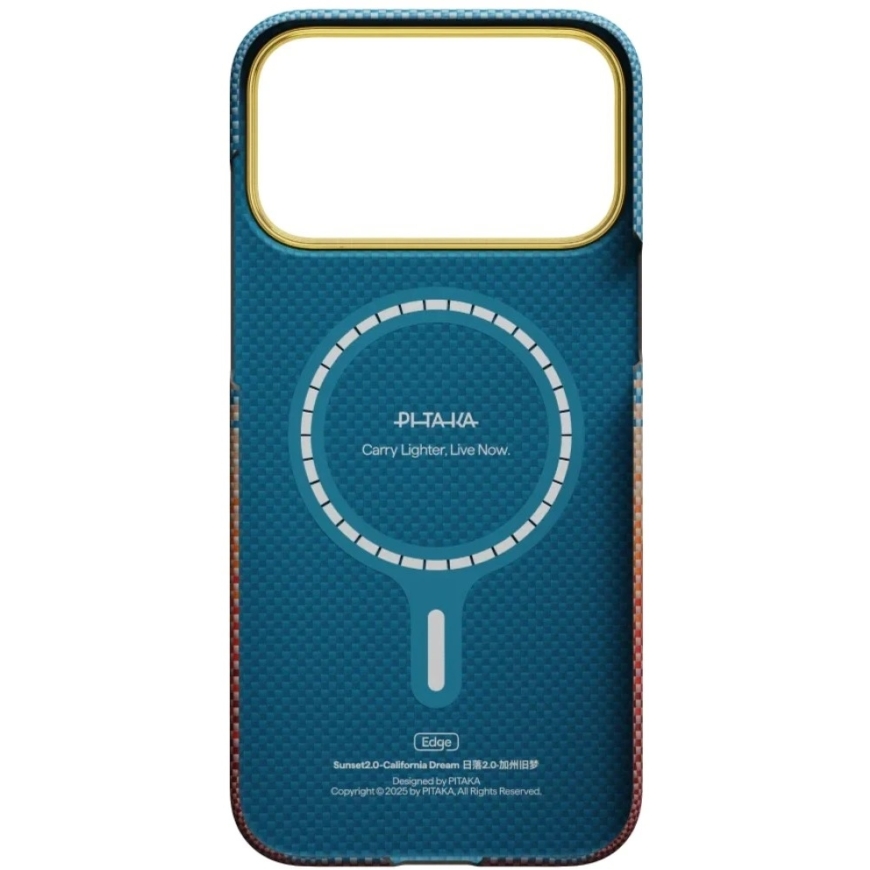 PITAKA Edge Case California Dream 02 Case for iPhone 17 Pro / 18 Pro Sunset – 3