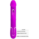 Pretty Love Flirtation PRETTY LOVE - KAMPAS RABBIT 3 IN 1 MONITOIMINTOINEN KIVIASTE KIELLE, LIILAN MUISTUTTAVA MAKU