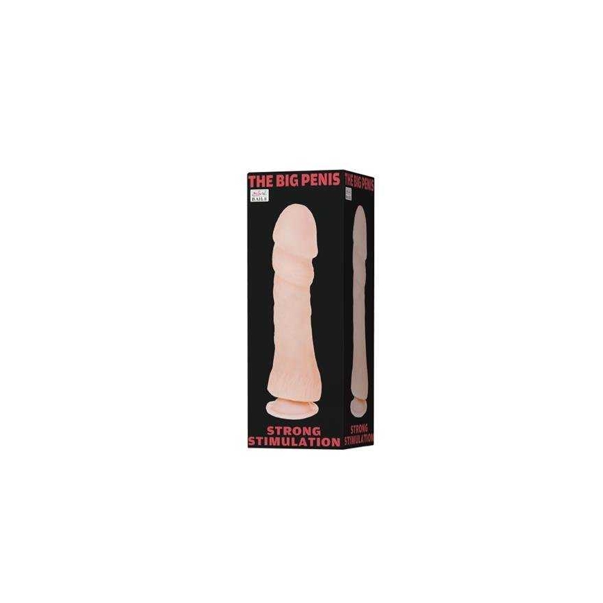 BAILE Suuri luonnollinen penis dildolla imukupilla 26cm