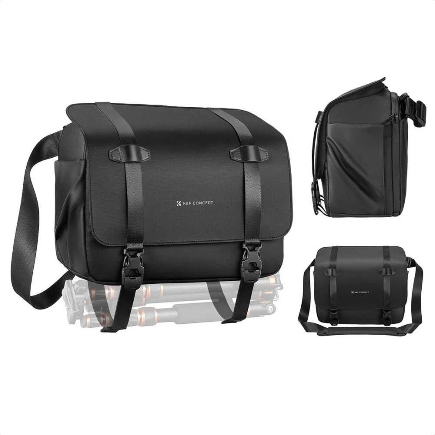 Kott - K&F Concept Urban Wander 10L Seljakott, Veekindel, Must