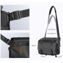 Kott - K&F Concept Urban Wander 10L Seljakott, Veekindel, Must Kott - K&F Concept Urban Wander 10L Seljakott, Veekindel, Must