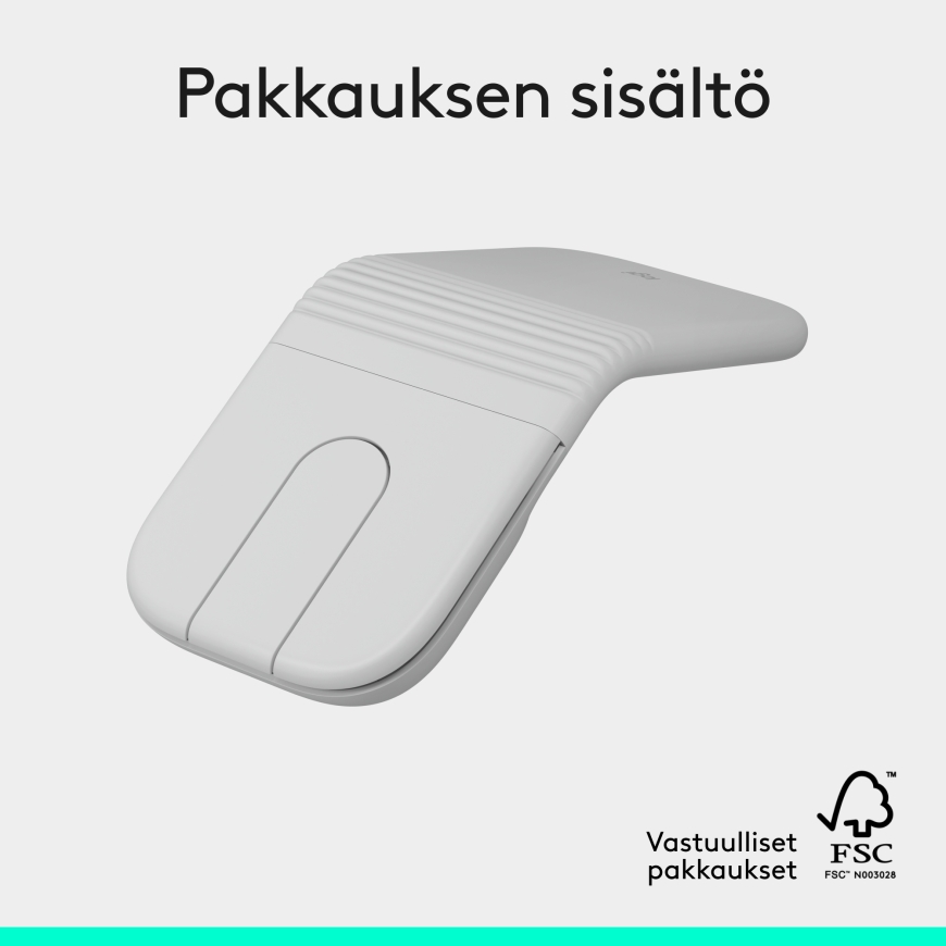 Беспроводная мышь Logitech Mobi Fold, белая – 3