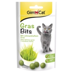 GIMCAT GrasBits Хрустящие Травяные Угощения – лакомство для кошек – 40г