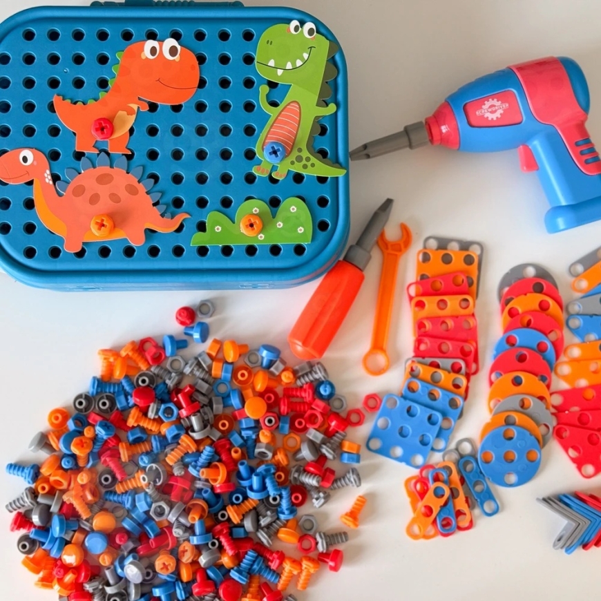 DIY Dinosaur Building Blocks and Screws Set WOOPIE – 5