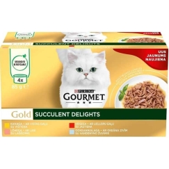 GOURMET Gold Sulīgā Bauda Mix 4x85g