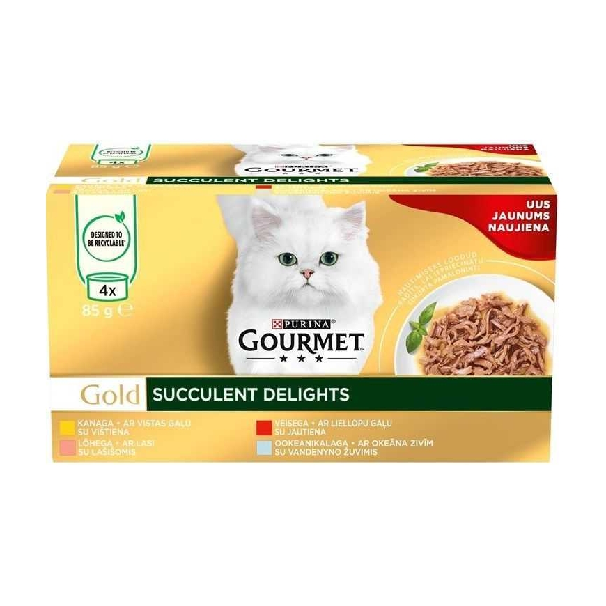 GOURMET Gold Succulent Delight Mix 4x85g