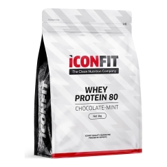 ICONFIT Whey Protein 80 protein powder, šokolado-minto, 1 kg