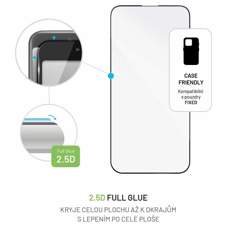 Fixed Karastatud Klaas Kaitse FIXED Full-Cover Apple iPhone 14 Pro Max must – 3