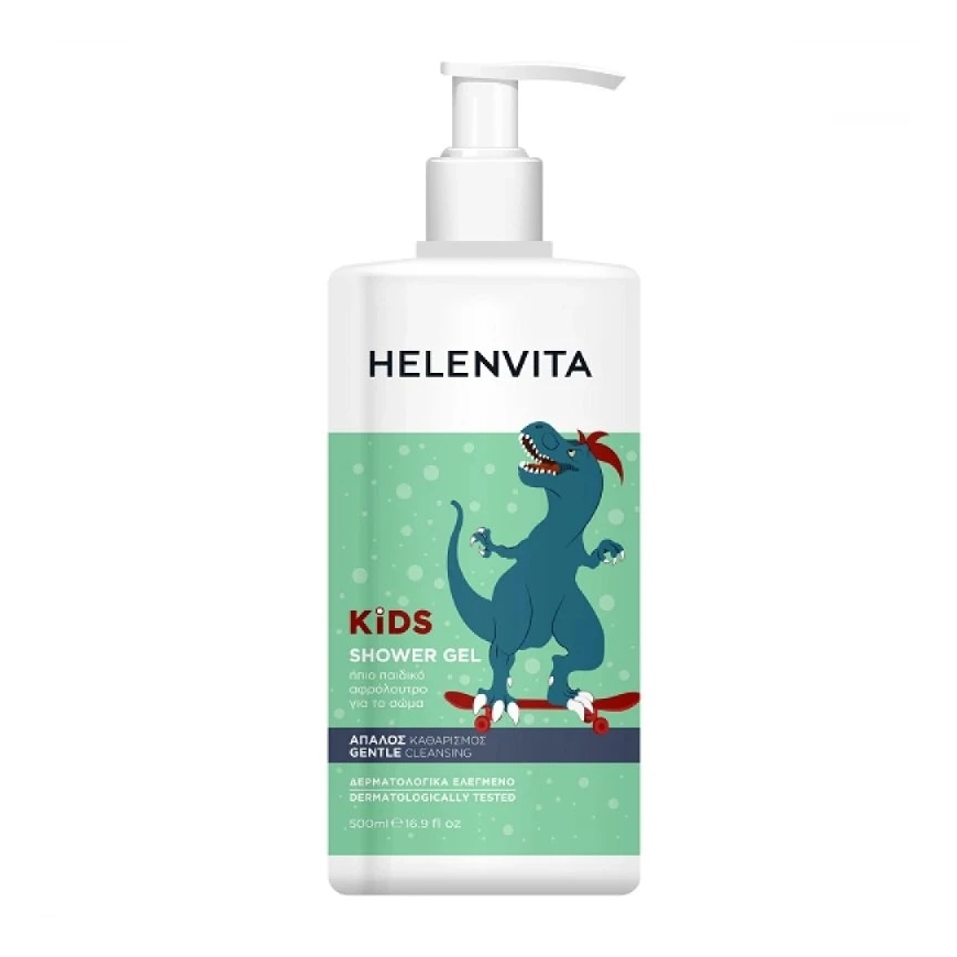 Helenvita Kids Dino Maigs attīrošs dušas želeja Visu ādas tipu, 500 ml – 2
