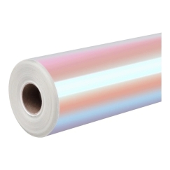 HTVRONT hologrāfiskais pašlīmējošais films, 30.5 cm x 90 cm (rozā-violetā krāsa)