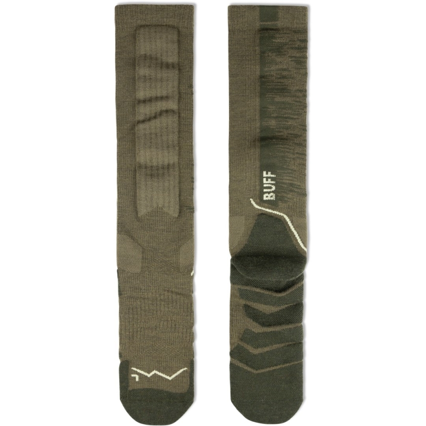 BUFF Merino HW Over The Calf Socks HWO2, Olive L – 4