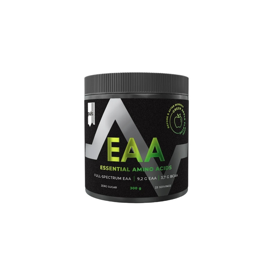Puls Nutrition EAA Amino Acid Powder, Green Apple, 300 g