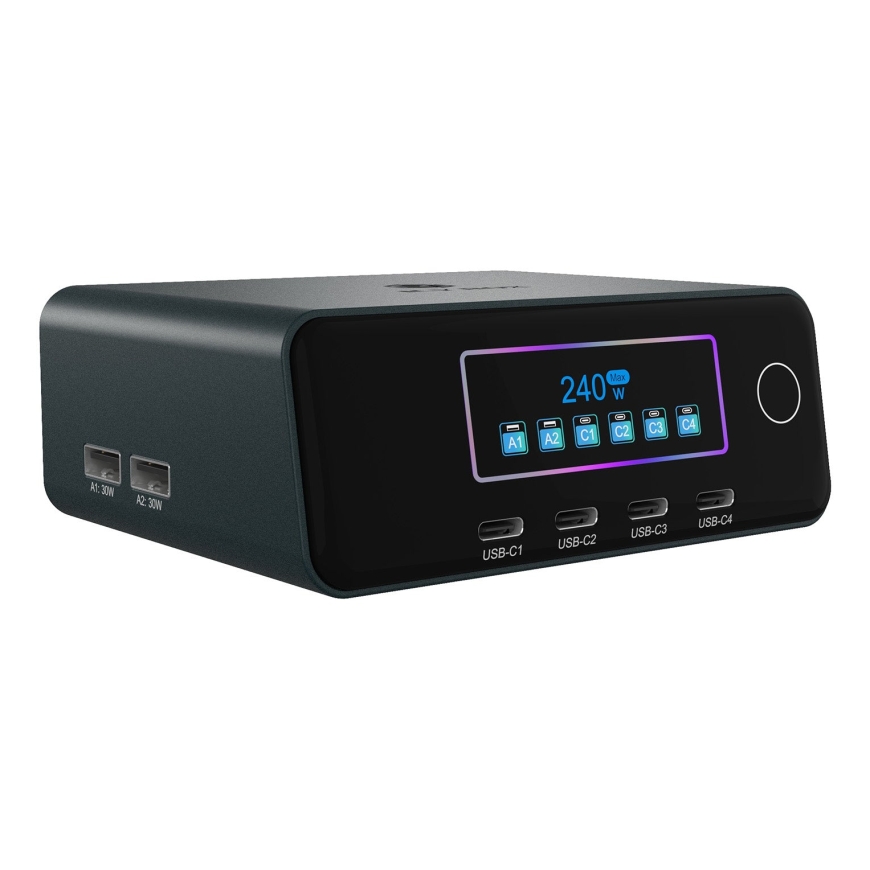 ICY BOX IB-PS2401 Универсальная Черный Кабель переменного тока Быстрая зарядка Для помещений