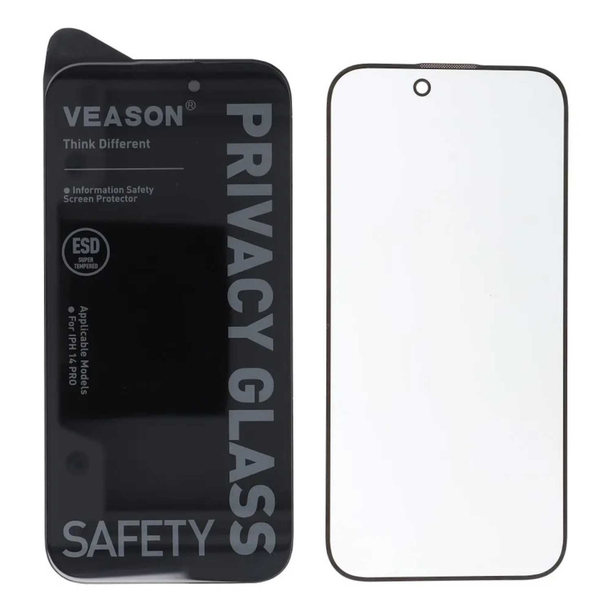 Veason 6D Pro Yksityislasit iPhone 15 Pro Max Musta