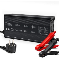 Qoltec 52672 12 V LiFePO4 akumulatora lādētājs | 30 A | PF 0.9