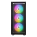 RAMPAGE KOMPIUTERIO KORPUS SU LANGU SHIVA Juodas RAMPAGE KOMPIUTERIO KORPUS SU LANGU SHIVA Juodas