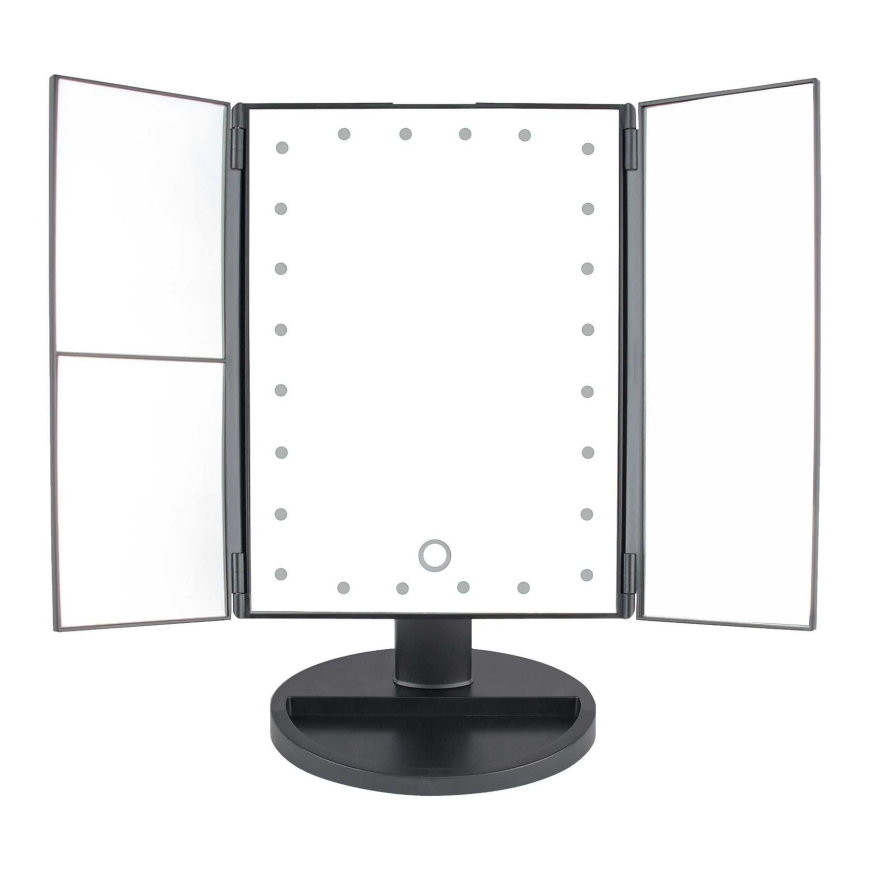 RIO 24 LED Pieskāriena Dimmējams Grima Spogulis, Melns – 5