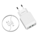 iKaku KSC-371 12W (2x USB) Lightning 2.4A valge iKaku KSC-371 12W (2x USB) Lightning 2.4A valge