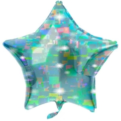 Folat fooliumballoon "Täht" 61 cm galaktika akva