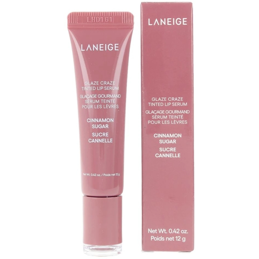 Laneige Glaze Craze Tinted Lip Serum бальзам-серум для губ с оттенком: Cinnamon Sugar, 12 г – 3