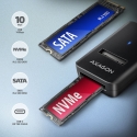 Axagon ADM2-CM kõvakettaboks Kõvaketta korpus Must M.2 Toide USB kaudu Axagon ADM2-CM kõvakettaboks Kõvaketta korpus Must M.2 Toide USB kaudu