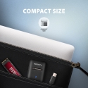 Axagon ADM2-CM saugojimo diskų korpusas SSD korpusas Juoda M.2 USB maitinimas Axagon ADM2-CM saugojimo diskų korpusas SSD korpusas Juoda M.2 USB maitinimas