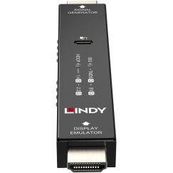 HDMI Signal Generator - Lindy HDMI 4K60 Signal Generator and Display Emulator 32683 Black