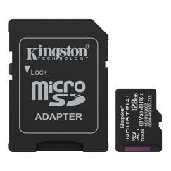 Kingston Technology 128GB microSDXC Industrial C10 A1 pSLC Card + SD Adapter