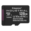 Kingston Technology 128GB microSDXC Industrial C10 A1 pSLC Card + SD Adapter Kingston Technology 128GB microSDXC Industrial C10 A1 pSLC Card + SD Adapter