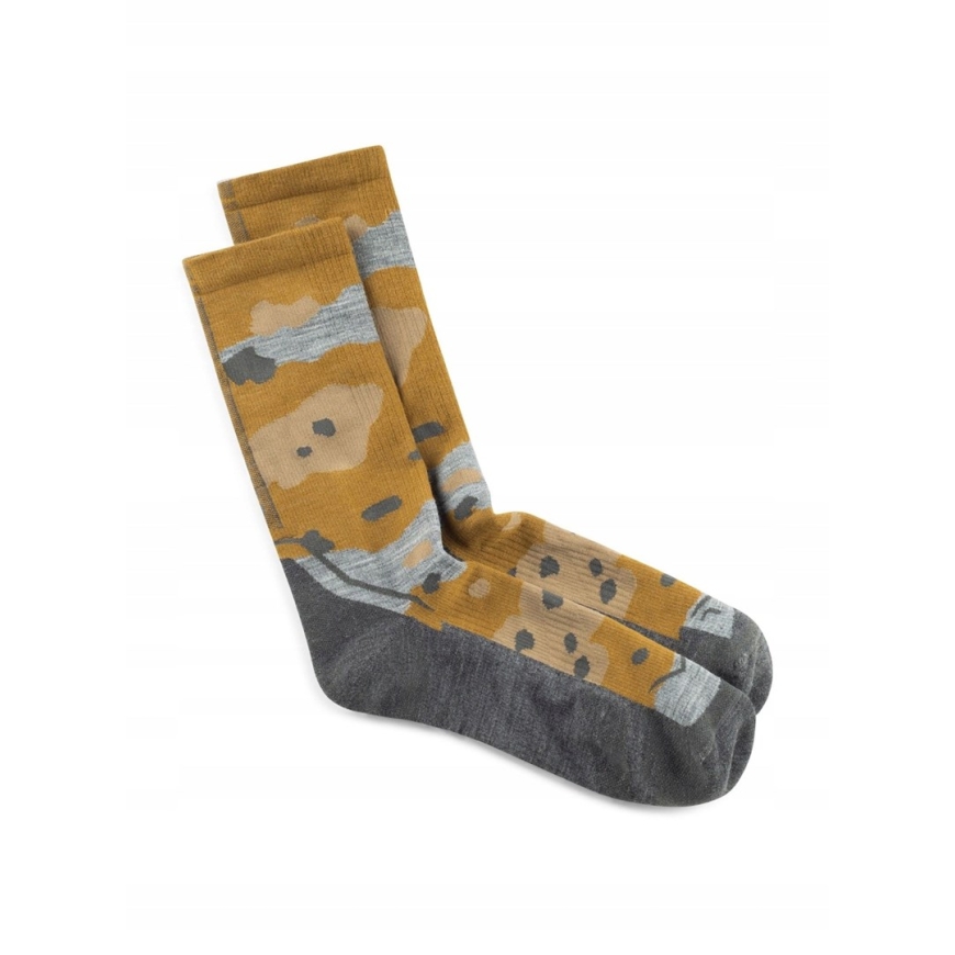 BUFF Мериносовые легкие носки Crew Sock LWC2 цвет Умбер, желтый L