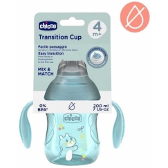 CHICCO Training Cup 200ml 6+ Blue