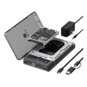 ICY BOX IB-3882MSCL-CU31 HDD/SSD korpuss Melns M.2/2.5"/3.5" ICY BOX IB-3882MSCL-CU31 HDD/SSD korpuss Melns M.2/2.5"/3.5"