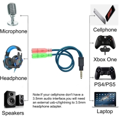 Riff "Y-JACK 3.5mm Stereo Jack Splitter Headset Y-Adapter 1 male+2 Fe