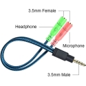 Riff "Y-JACK 3,5 mm stereo-liittimen jakaja Y-adapteri 1 uros + 2 naaras Riff "Y-JACK 3,5 mm stereo-liittimen jakaja Y-adapteri 1 uros + 2 naaras