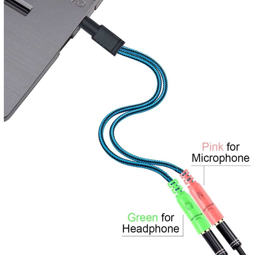 Riff "Y-JACK 3,5 mm stereo ligzdas sadalītājs Y-adapters 1 vīriešu + 2 sieviešu – 4
