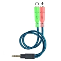 Riff "Y-JACK 3,5 mm stereo-liittimen jakaja Y-adapteri 1 uros + 2 naaras Riff "Y-JACK 3,5 mm stereo-liittimen jakaja Y-adapteri 1 uros + 2 naaras
