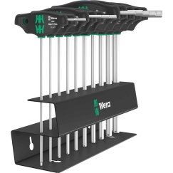 Wera Wera 454/10 HF Set Imperial 2 T-handle screwdrivers + rack, 10 p