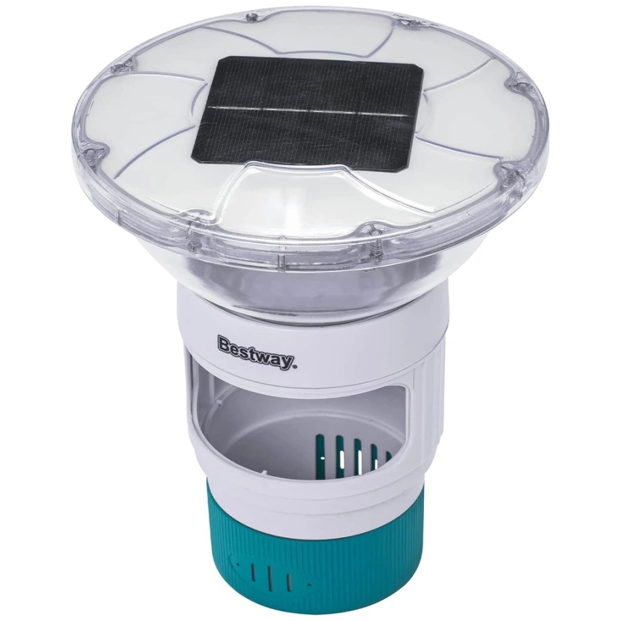 Bestway Kelluva aurinkovalaisin Valkoinen Ø 7,6 cm PC ja ABS – 3