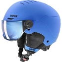 Lasten laskettelukypärä UVEX Rocket jr. Visor sininen matta Lasten laskettelukypärä UVEX Rocket jr. Visor sininen matta