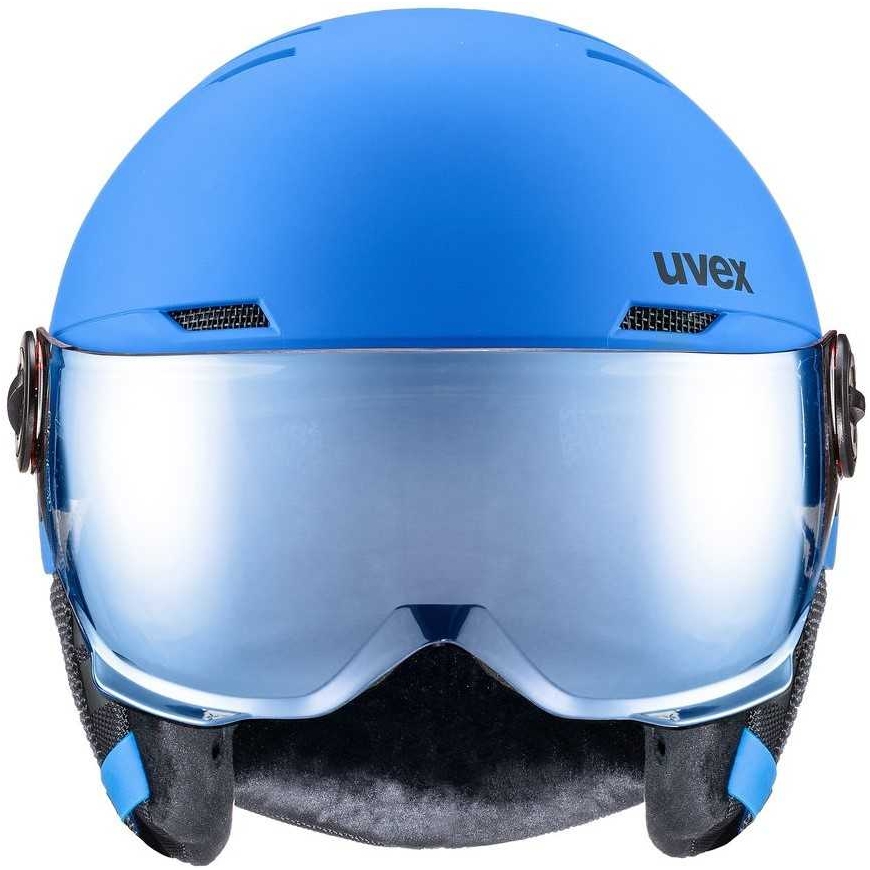 Lasten laskettelukypärä UVEX Rocket jr. Visor sininen matta – 5