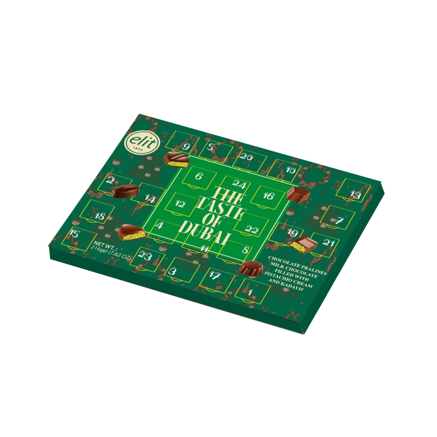 Elit Dubai Chocolate Calendar, 216 g