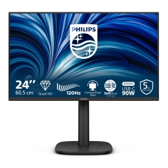 Philips 24B2U3601 computer monitor 60.5 cm (23.8") 2560 x 1440 pixels Quad HD LCD Black