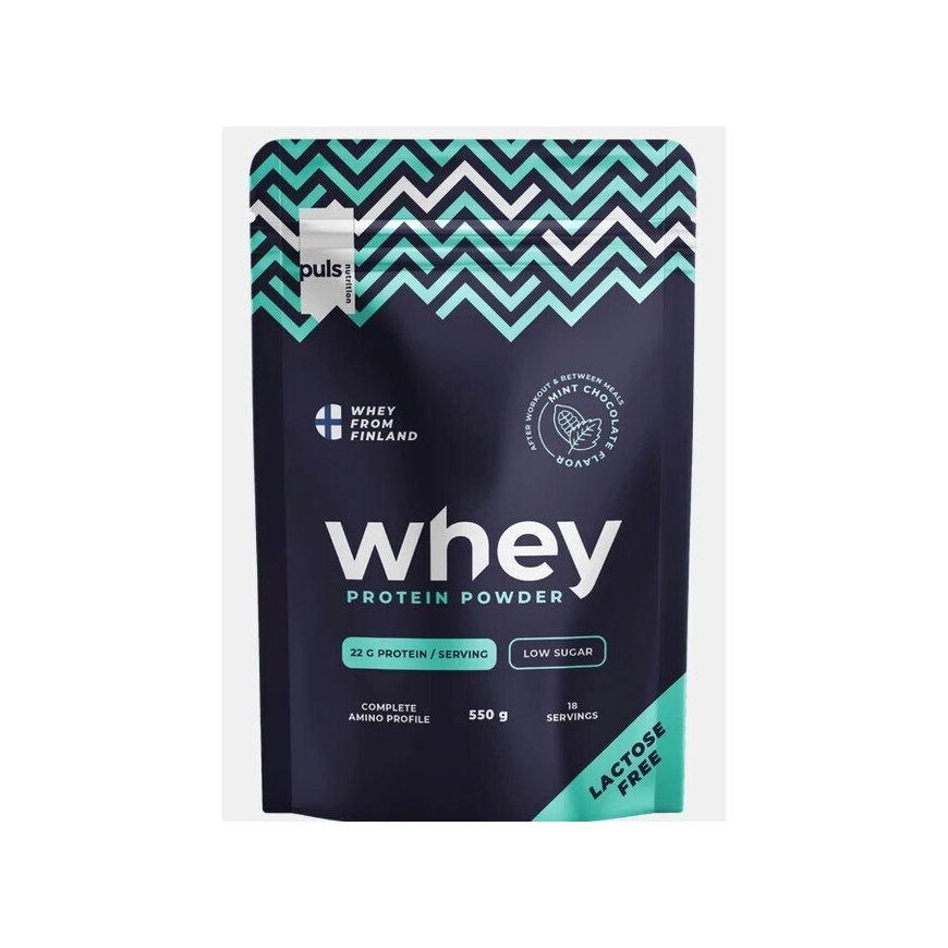 Puls Nutrition Whey proteiinijauhe, minttusuklaa, 550 g
