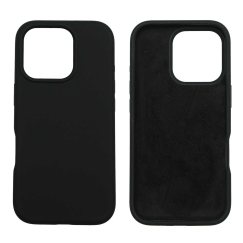 Riff "Slim silicone back case for iPhone 16 Pro" Black